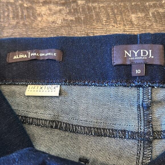 NYDJ Alina Skinny Ankle Pull-On Jeans With Side Slits Size 10 - Picture 9 of 12